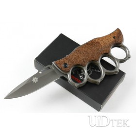 Jeep X71 Knuckles fast opening wood handle folding knife UD4051671